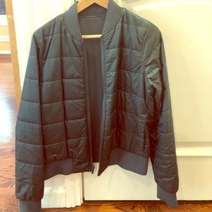 Luulemon reversible non stop bomber jacket